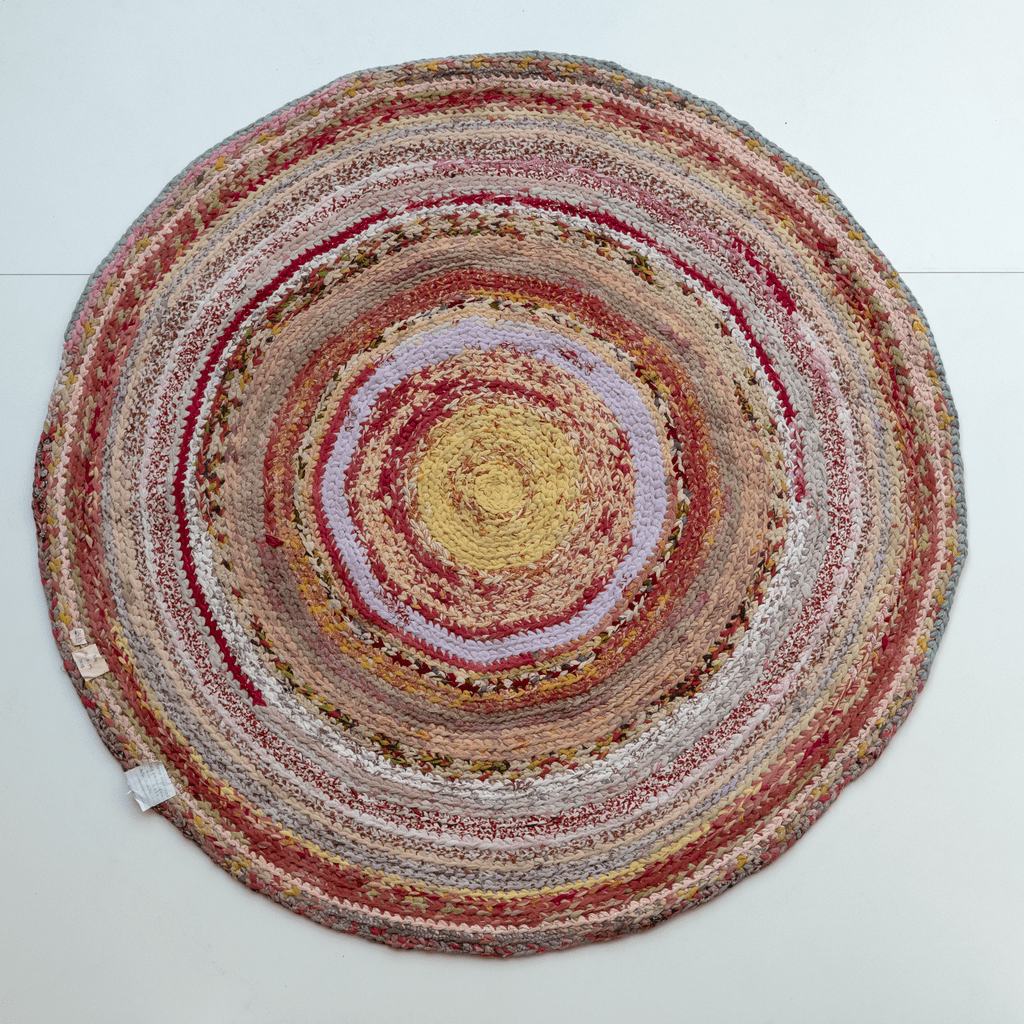 Rug Tropical Peacock Round Small 0038