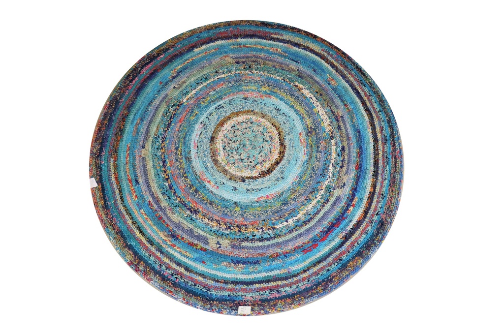 Rug Tropical Peacock Round Large 0007