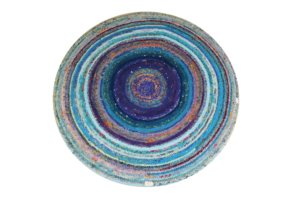 Rug Tropical Peacock Round Large 0014