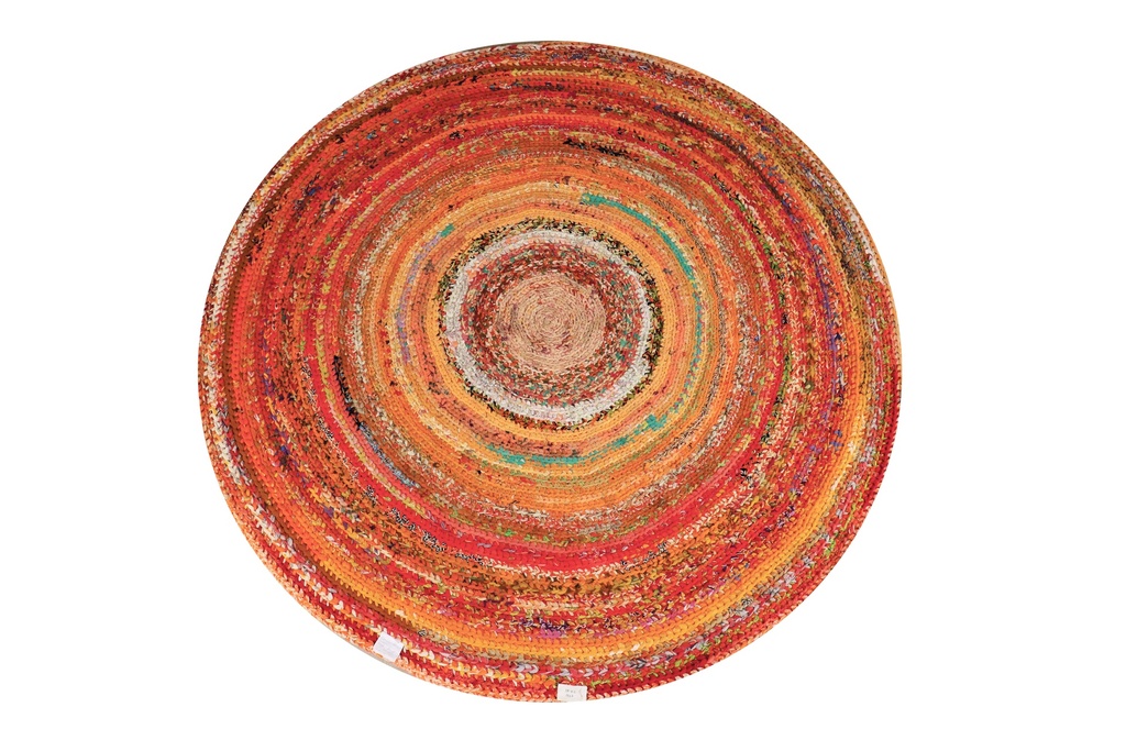 Rug Tropical Peacock Round Large 0017
