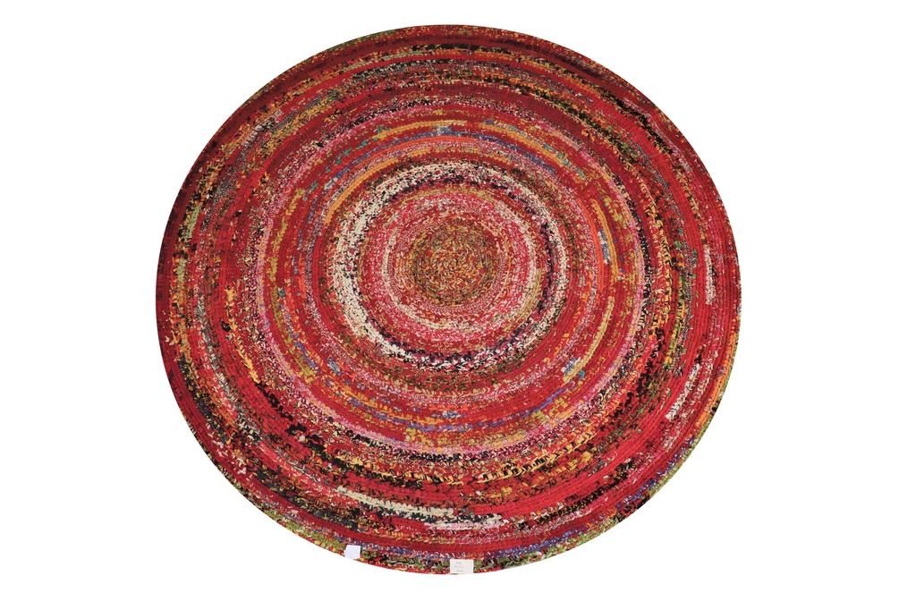 Rug Tropical Peacock Round Large 0036