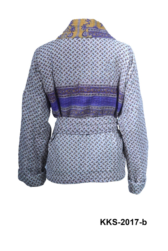 Upcycled & reversible Kantha Jacket - Short - 2017
