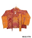 Upcycled & Reversible Kantha Jacket Short - 1895