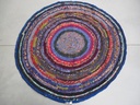 Rug Tropical Peacock Round Cool Blue Small 
 Ø 150 cm