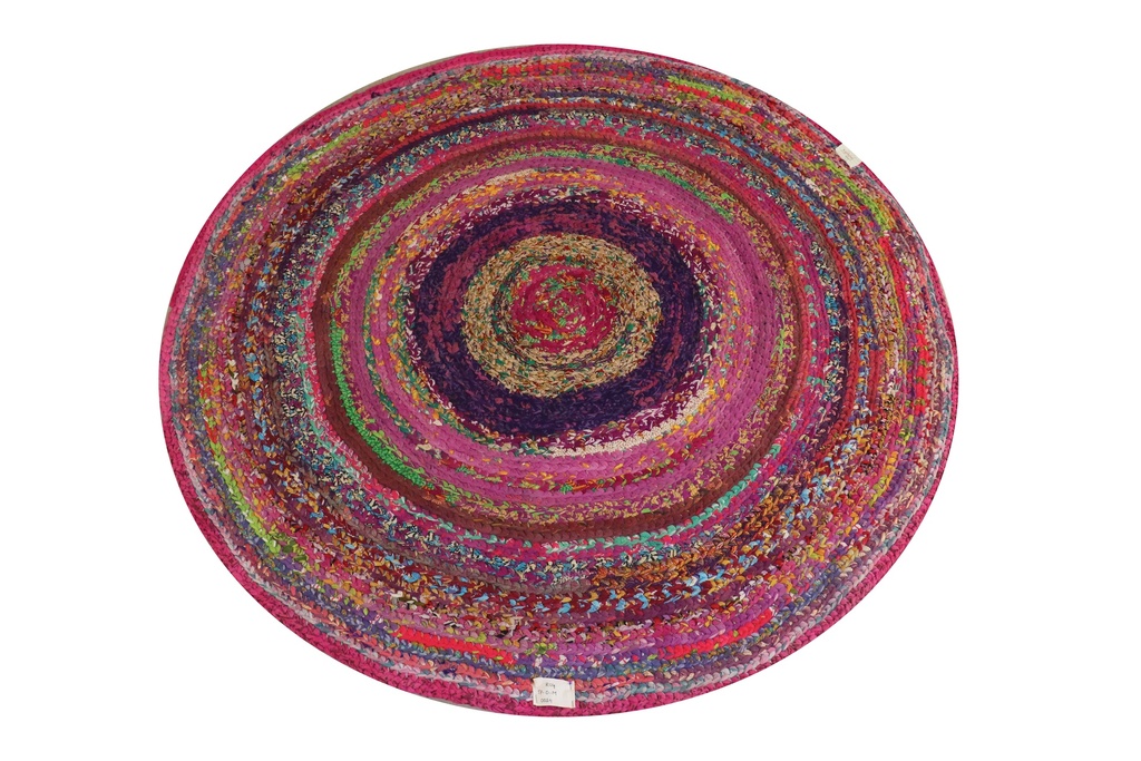 Rug Tropical Peacock Round Small 0024