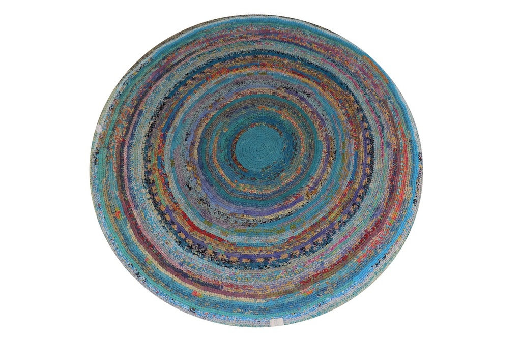 Rug Tropical Peacock Round Large 0037