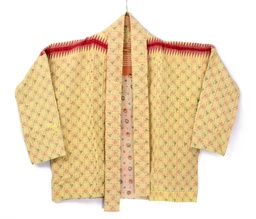 [IN-JAC-MI-1437] Upcycled & reversible Kantha Jacket - Mid -1437