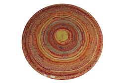 [IN-RUG-TP-RO-YO-L-0031] Rug Tropical Peacock Round Large 0031