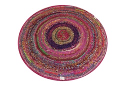[IN-RUG-PP-S-0024] Rug Tropical Peacock Round Small 0024